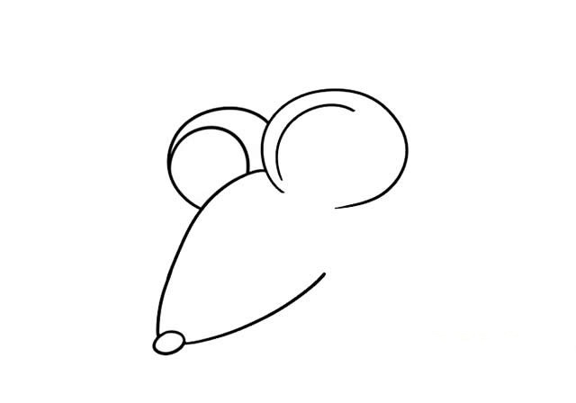 可愛(ài)漂亮的小老鼠簡(jiǎn)筆畫