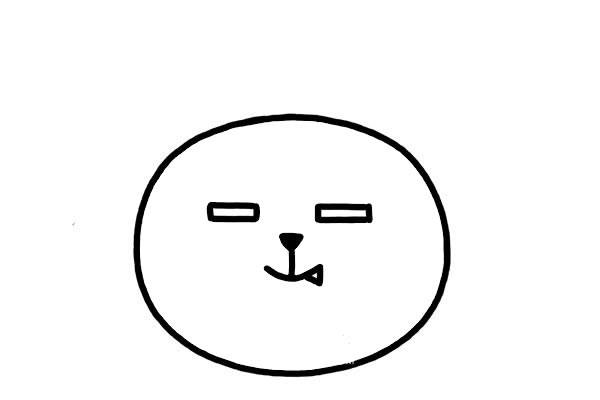 壞壞貓咪頭像簡(jiǎn)筆畫(huà)