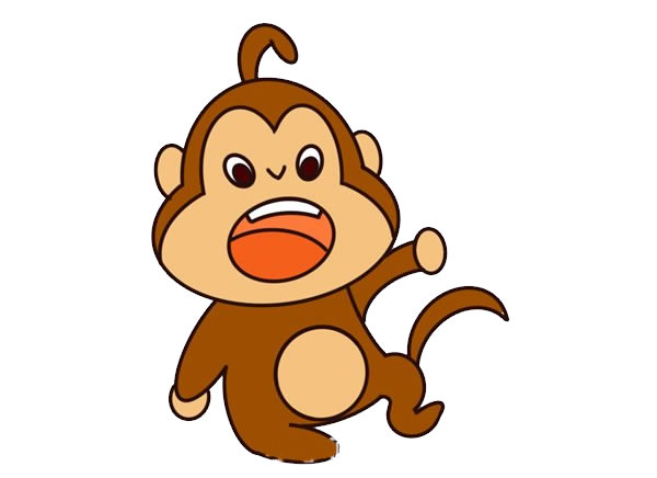 可愛卡通猴子簡筆畫教程