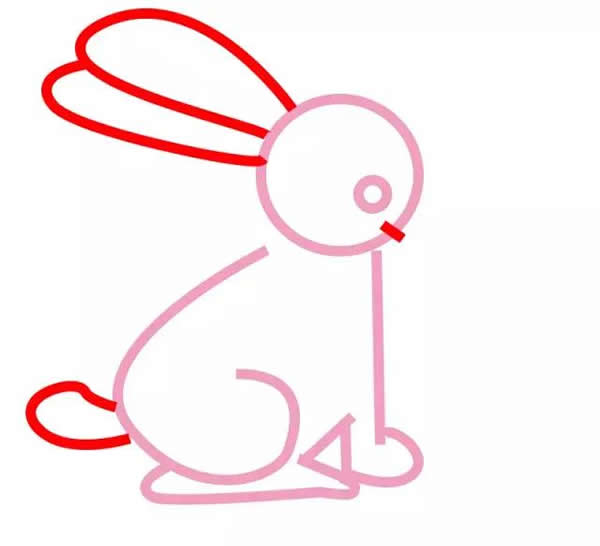 教你怎么用數字畫小兔子