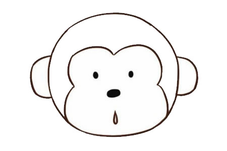 卡通猴子簡(jiǎn)筆畫的畫法