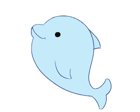 海豚卡通簡筆畫