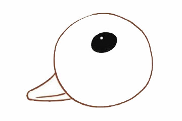 卡通鴕鳥簡筆畫畫法