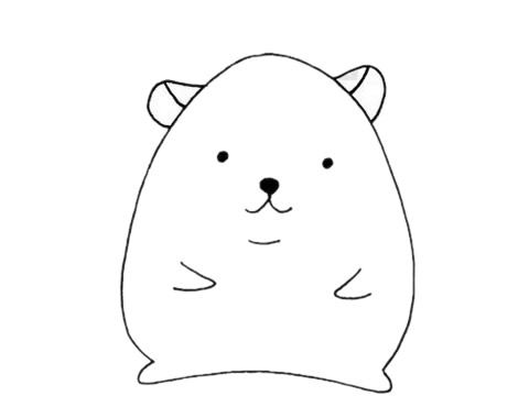 倉鼠的簡單畫法