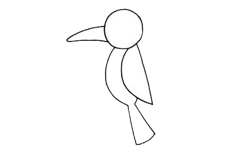 啄木鳥簡筆畫步驟教程
