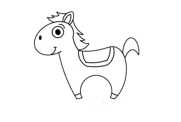卡通小馬簡筆畫教程