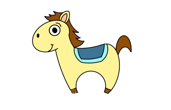 卡通小馬簡筆畫教程