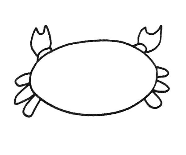 超簡(jiǎn)單的螃蟹簡(jiǎn)筆畫步驟