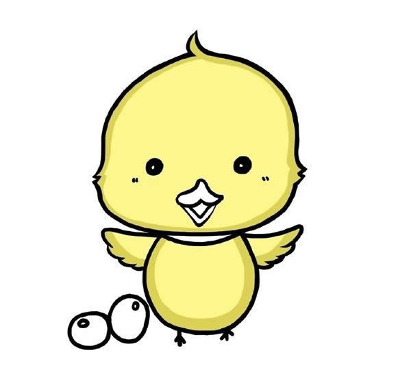 簡單可愛的小黃鴨簡筆畫