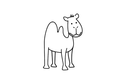 駱駝簡(jiǎn)筆畫步驟