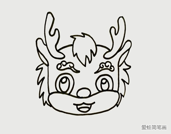 神獸麒麟卡通簡筆畫