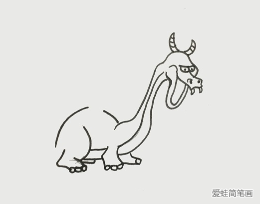 帥氣的飛龍簡筆畫
