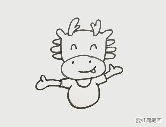 卡通的小龍人簡(jiǎn)筆畫