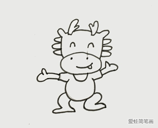 卡通的小龍人簡(jiǎn)筆畫