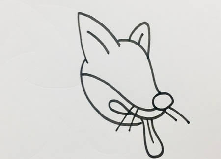 猥瑣的黃鼠狼簡筆畫