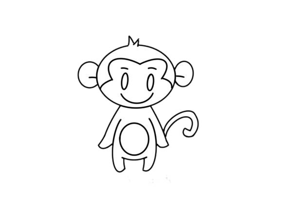 簡單可愛的小猴子簡筆畫 簡單可愛的小猴子簡筆畫
