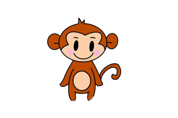 簡單可愛的小猴子簡筆畫 簡單可愛的小猴子簡筆畫