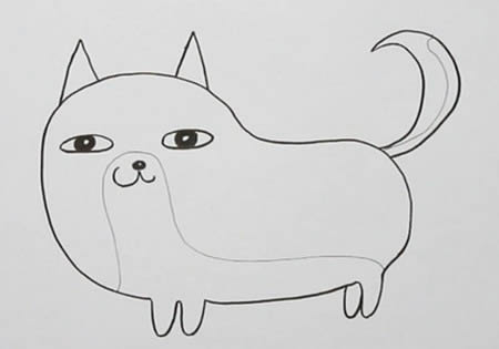 柴犬怎么畫 柴犬簡筆畫步驟