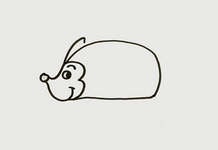 非常簡單的刺猬簡筆畫