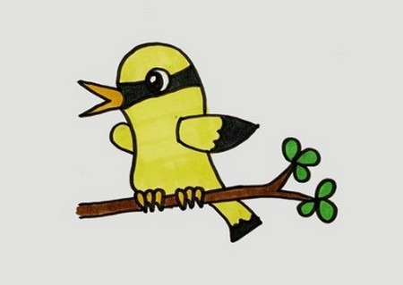 黃鸝鳥簡筆畫怎么畫簡單又漂亮