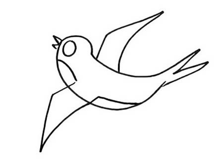 簡(jiǎn)單的小燕子簡(jiǎn)筆畫(huà)步驟