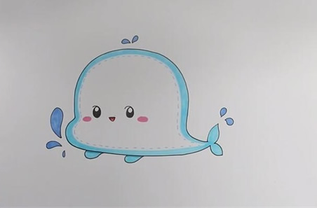 卡通小鯨魚怎么畫 卡通小鯨魚簡筆畫可愛畫法