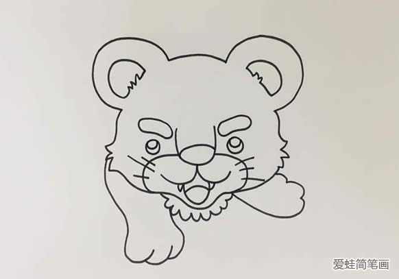 可愛的小老虎簡筆畫