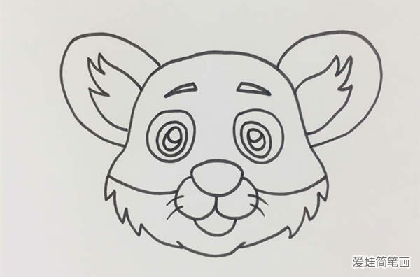 東北虎簡筆畫