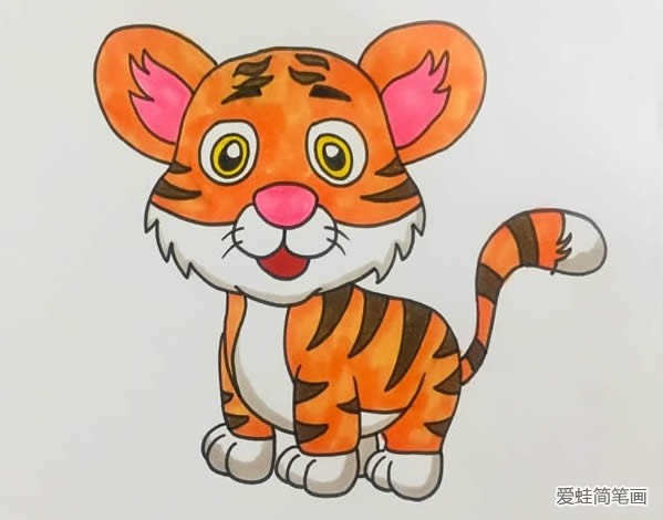 東北虎簡筆畫