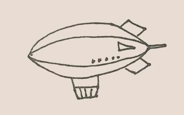 飛艇怎么畫(huà) 飛艇簡(jiǎn)筆畫(huà)步驟