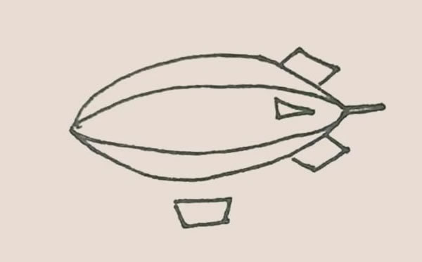 飛艇怎么畫(huà) 飛艇簡(jiǎn)筆畫(huà)步驟