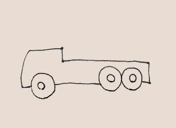 吊車簡筆畫的畫法步驟