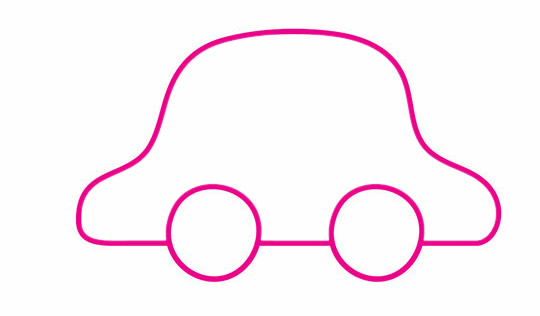 幾個(gè)圈圈就能畫出小汽車