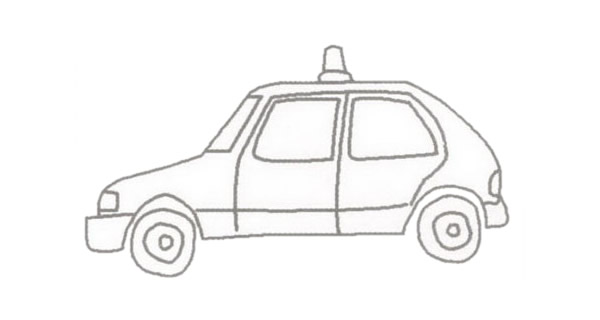 出租車怎么畫 出租車簡筆畫步驟 出租車怎么畫 出租車簡筆畫步驟