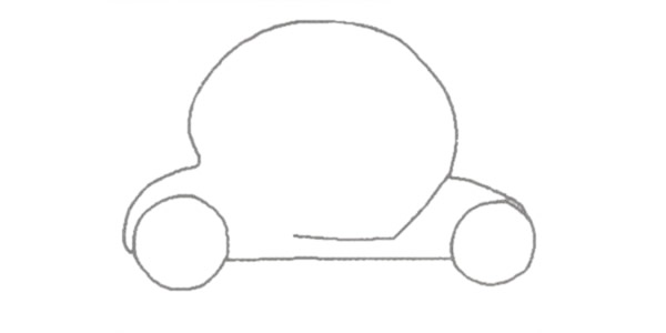 非常酷的概念車簡(jiǎn)筆畫