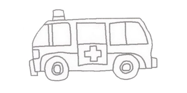 幾步就學會救護車簡筆畫