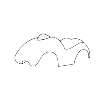 扭扭車簡筆畫步驟
