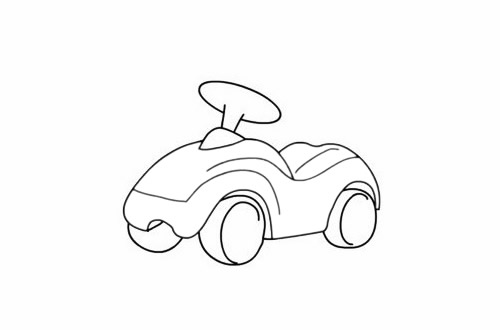 扭扭車簡筆畫步驟