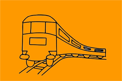 分享幾幅火車簡筆畫