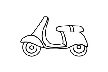 摩托車怎么畫最簡單 摩托車怎么畫最簡單