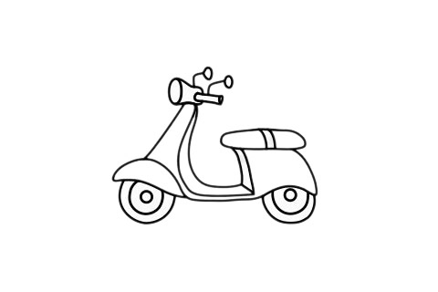 摩托車怎么畫最簡單 摩托車怎么畫最簡單