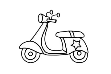 摩托車怎么畫最簡單 摩托車怎么畫最簡單