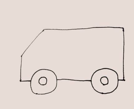 飛馳中的救護車簡筆畫