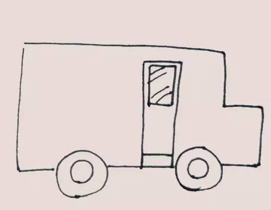 校車簡筆畫步驟教程