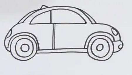 甲殼蟲汽車怎么畫簡單又好看