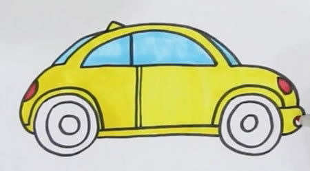 甲殼蟲汽車怎么畫簡單又好看
