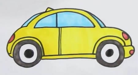 甲殼蟲汽車怎么畫簡單又好看