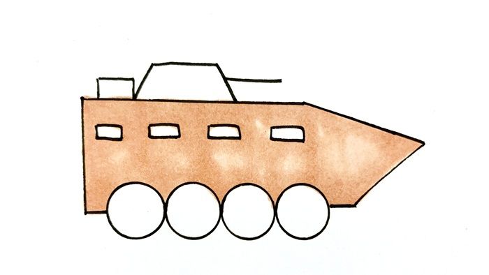 裝甲車怎么畫
