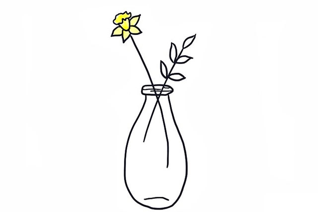 一組簡單的插花簡筆畫大全