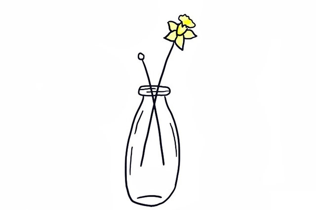 一組簡單的插花簡筆畫大全